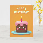 Gekke Kaars Candle Kaart (Gele Bloem)