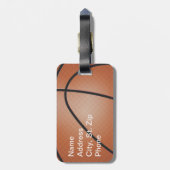 Gekke 🏀 karakter bagagelabel (Achterkant verticaal)