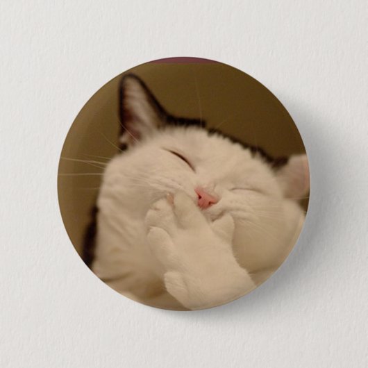 Gekke kat Buton Ronde Button 5,7 Cm (Voorkant)