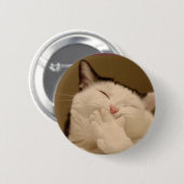 Gekke kat Buton Ronde Button 5,7 Cm (Voorkant /achterkant)