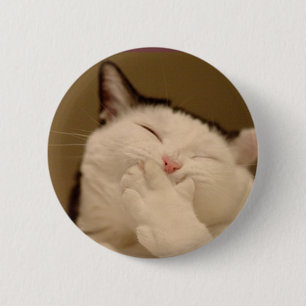 Gekke kat Buton Ronde Button 5,7 Cm