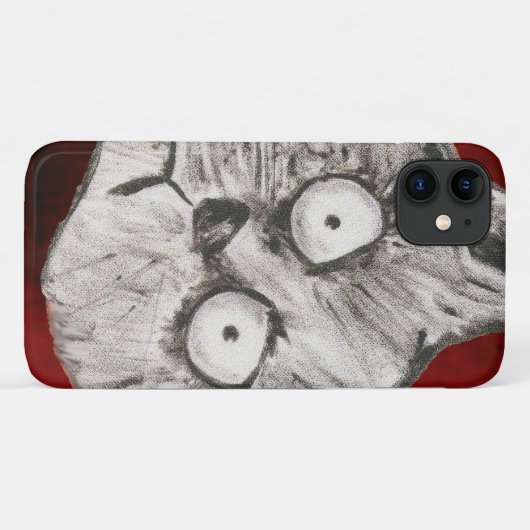 gekke kat Case-Mate iPhone case (Achterkant (horizontaal))