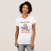 Gekke Kat Dame? Katten liefhebber T-shirt (Voorkant volledig)