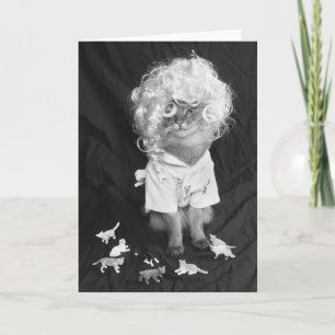 Gekke Kat Dame Somali Cat Kaart