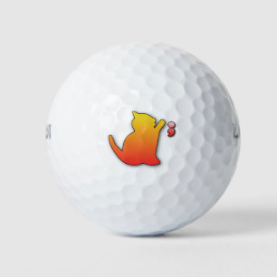 gekke kat golfballen