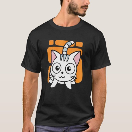 Gekke Kat Kinderen Kat T-shirt (Voorkant)