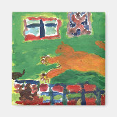 Gekke kat magneet (Voorkant)