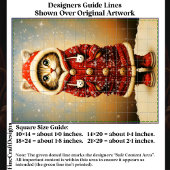 Gekke kat, rode jas, sneeuw EJ5 Decoupage Tissuepapier