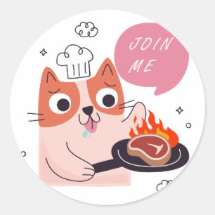 gekke kat sticker