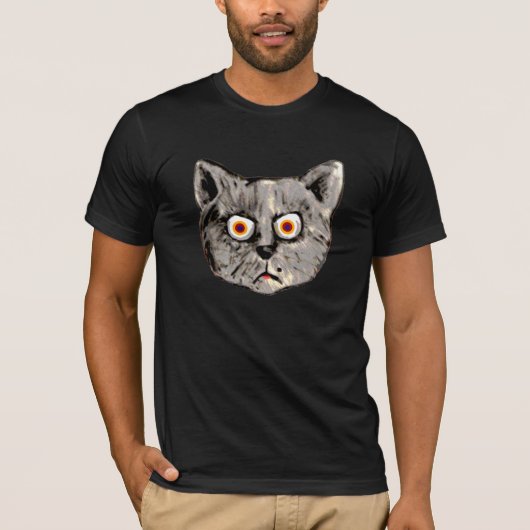 gekke kat t-shirt (Voorkant)
