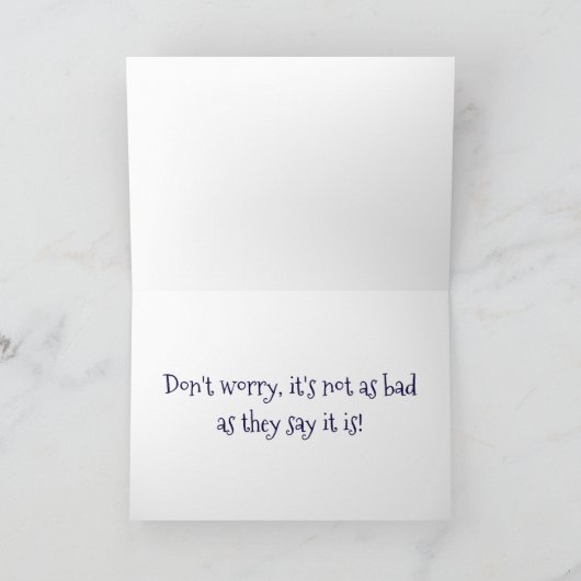 GEKKE KAT ZEGT: "OH NEE, NIET DE GROTE" TWEEDE DAG KAART (Binnen)