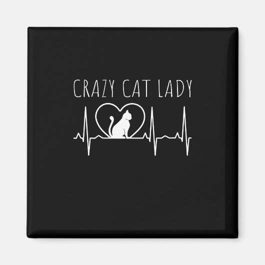 Gekke Katten Dame Magneet (Voorkant)