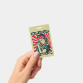 Gekke Katten Dame Voor Kamala 2024 Badge (Handheld)