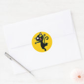 Gekke Katten Stickers! Ronde Sticker (Envelop)