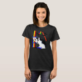 Gekke kattenkattenmannetje 1 t-shirt (Voorkant volledig)