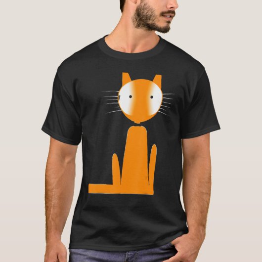 Gekke kattenkattenmannetje t-shirt (Voorkant)