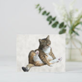 Gekke kattenpose - Annie's Briefkaart (Staand voorkant)