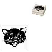 gekke-kattenriem rubberstempel (Gestempeld)