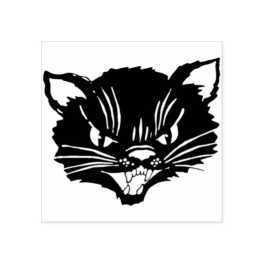 gekke-kattenriem rubberstempel (Afrduk)