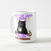 gekke kattenvrouw? koffiemok (Voorkant links)