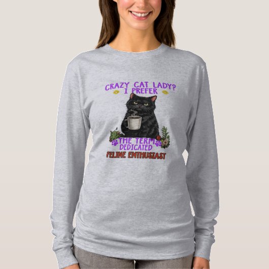 gekke kattenvrouw? t-shirt (Voorkant)
