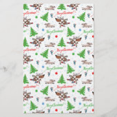 gekke kerst briefpapier (Voorkant)