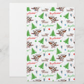 gekke kerst briefpapier (Voorkant / Achterkant)