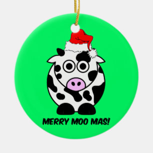 gekke kerst keramisch ornament