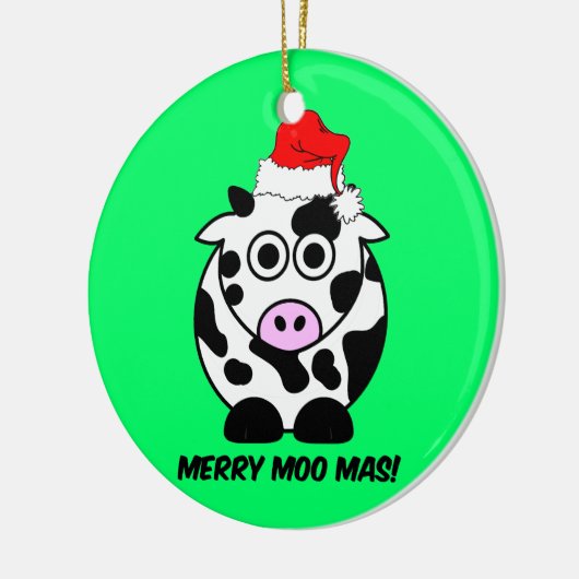 gekke kerst keramisch ornament (Links)