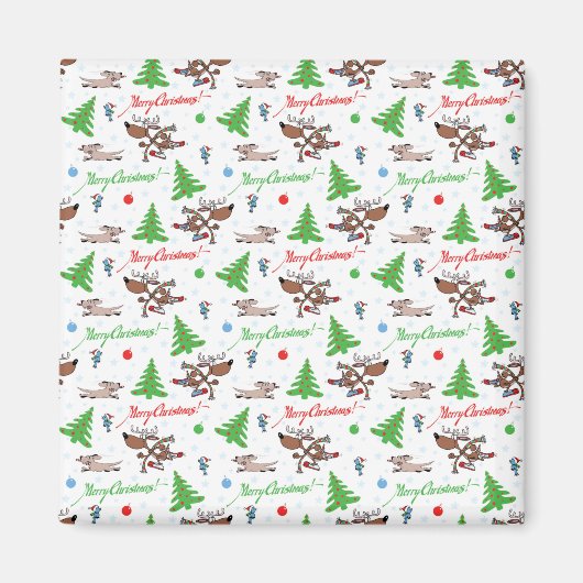 gekke kerst magneet (Voorkant)