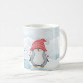 Gekke kerst met pinguïn koffiemok (Voorkant rechts)