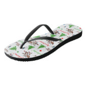 gekke kerst teenslippers (Schuin)