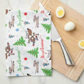 gekke kerst theedoek (Quarter Fold)
