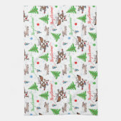 gekke kerst theedoek (Verticaal)