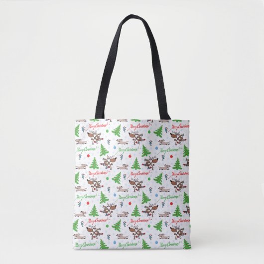 gekke kerst tote bag (Voorkant)