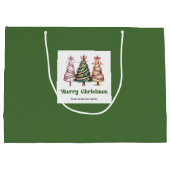 Gekke Kerstboom Luipaardprint Cadeautas (Achterkant)