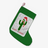 Gekke kerstcactus voor feestdagen kleine kerstsok (Voorkant (Hangend))