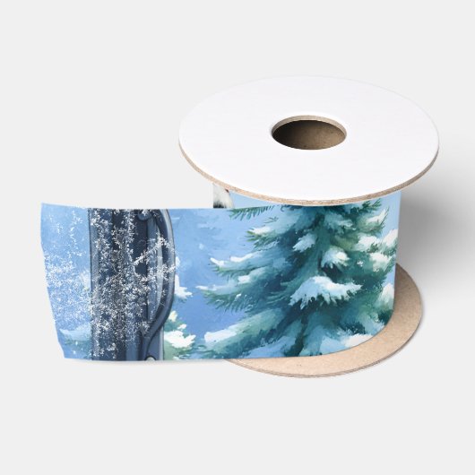 Gekke kerstelf met snoepriet. satijnen lint (Spoel)