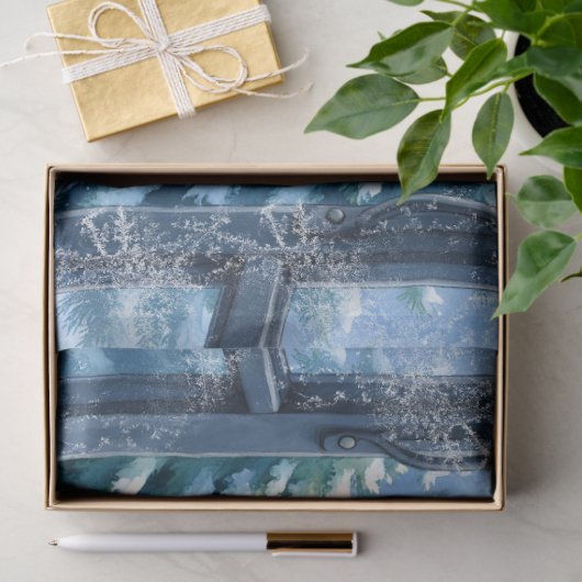 Gekke kerstelf met snoepriet. tissuepapier (Geschenk)