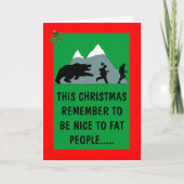 Gekke kerstfeest feestdagen kaart (Voorkant)