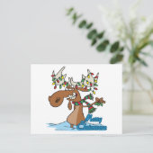 gekke kerstfeest feestdagenkaart (Staand voorkant)