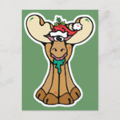 gekke kerstfeest feestdagenkaart (Voorkant)