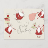 Gekke kerstkerst briefkaart (Voorkant)