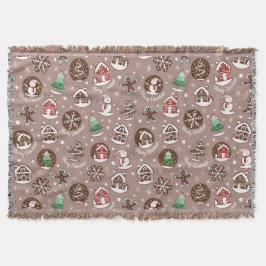 Gekke kerstkoekjes wintervakantie deken