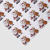 Gekke Kerstman en zijn rendier Tissuepapier (Detail)