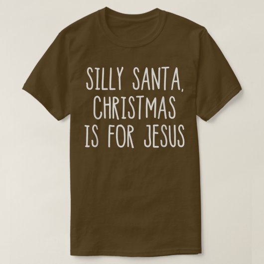 Gekke Kerstman, Kerstmis is voor Jezus Christelijk T-shirt (Design voorkant)