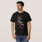 Gekke Kerstman op motor T-shirt (Voorkant volledig)