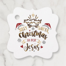 GEKKE KERSTMIS IS VOOR JEZUS Cadeau Labels