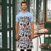 Gekke Keuken: Cartoon Monster Doodle Schort