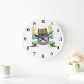 gekke kikker met tongvliegklok grote klok (Huis)